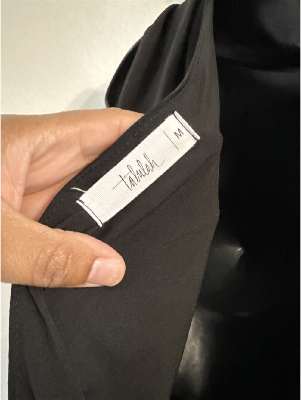 Talulah Black One Shoulder Belted Jumpsuit - MED - Picture 9 of 11